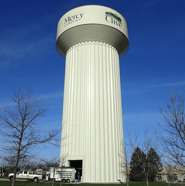 Clive Mercy Campus Water Tower